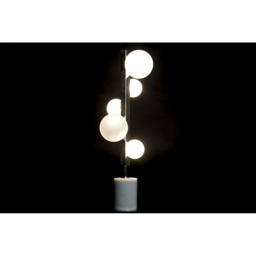 Lampe de bureau argenté blanc 220 v moderne (15 x 15 x 68 cm)