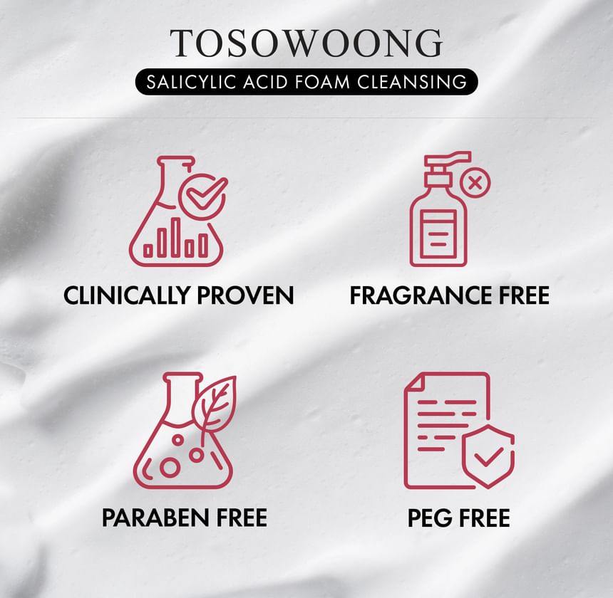 TOSOWOONG - Reinigende schuim met salicylzuur
