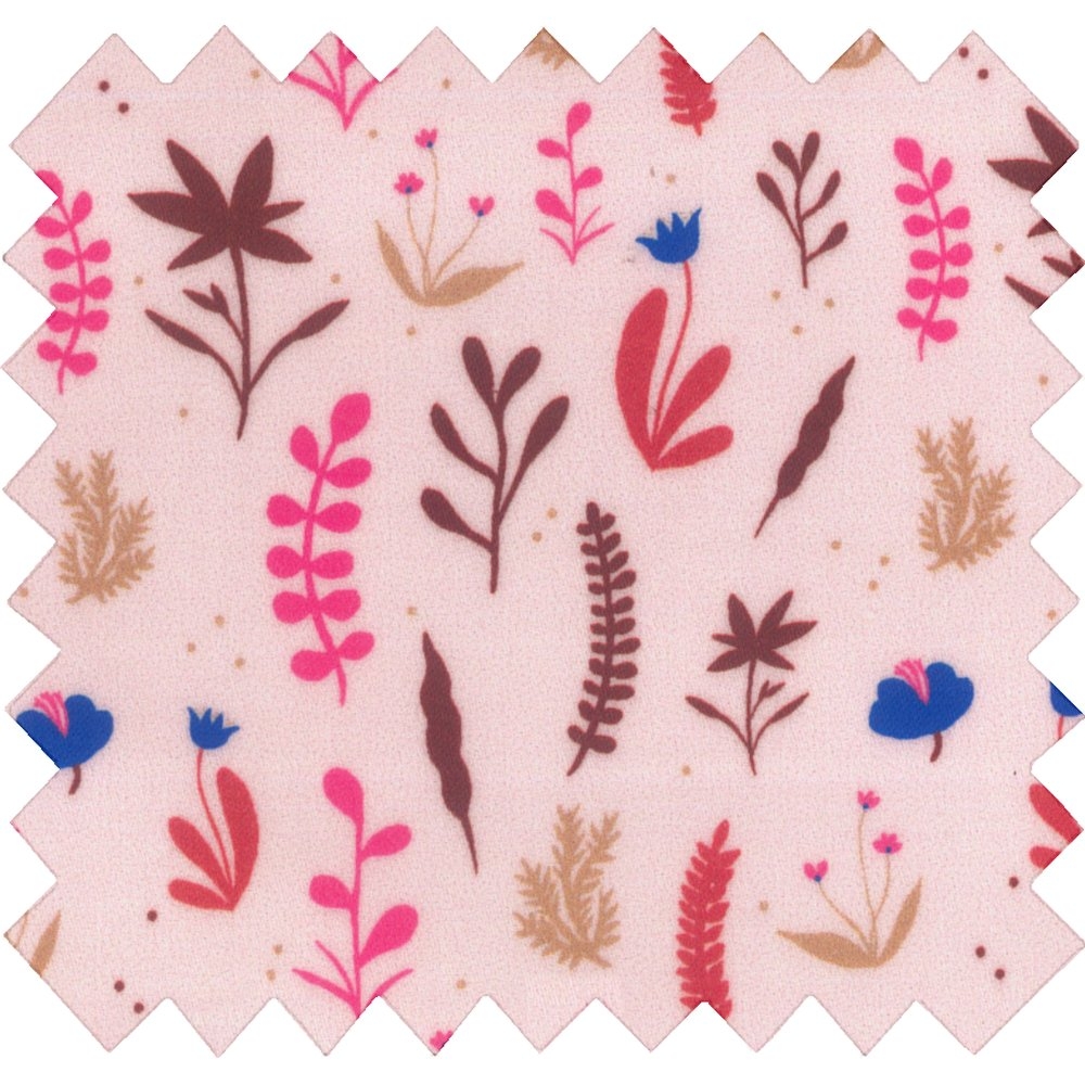 Rabat Besace Carré Grand Herbier Rose