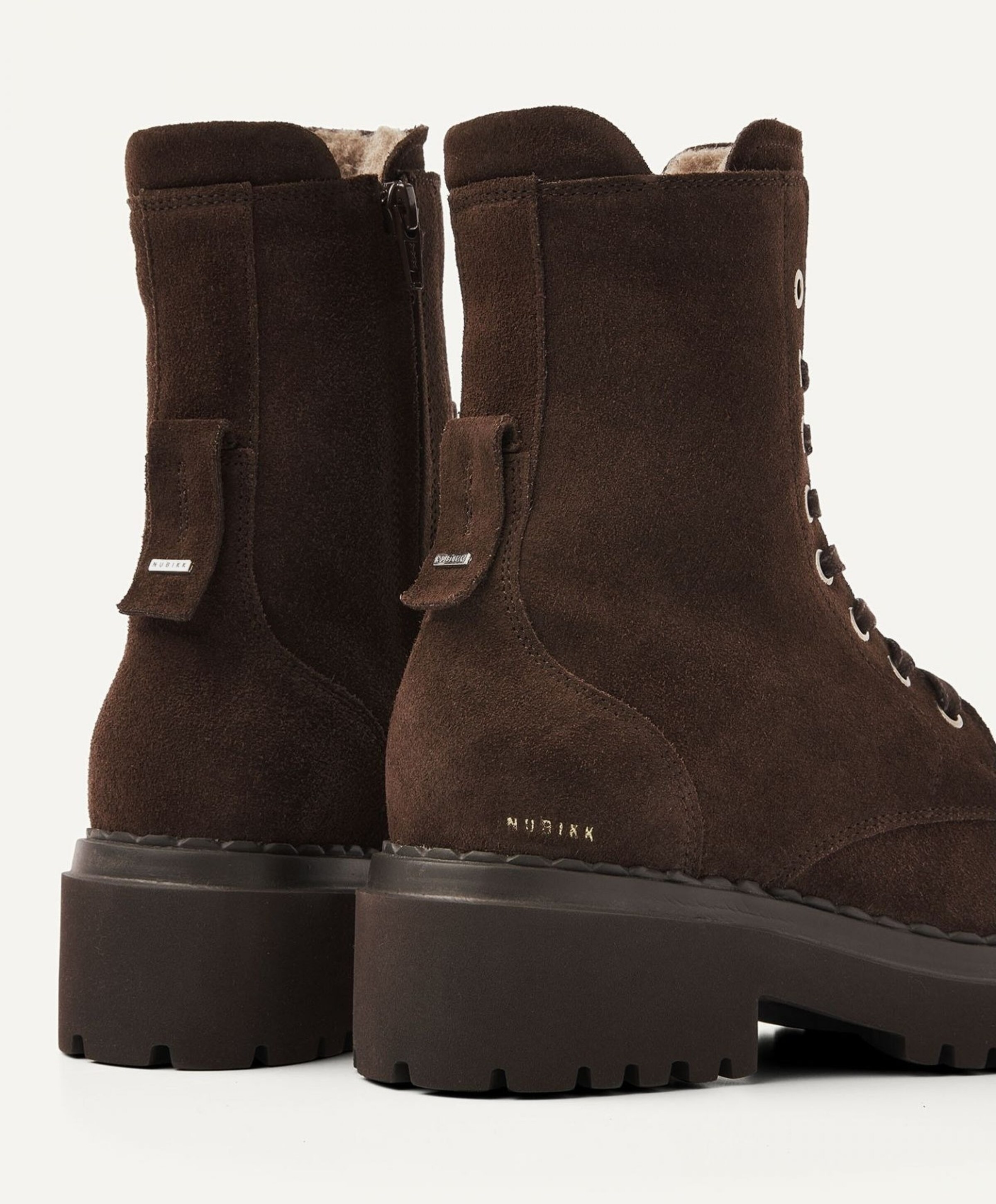 Nubikk Fae Bobbi Fur dames boots bruin