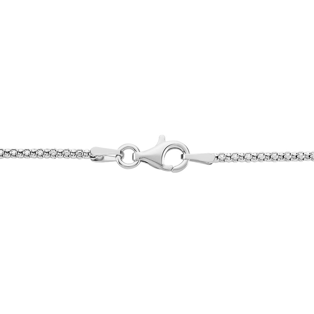 Collier Nahila Argent Blanc