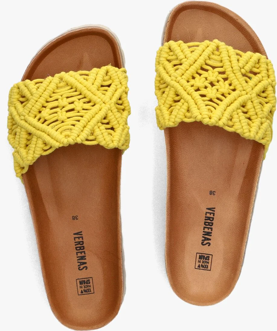VERBENAS gele verbenas slippers raga knots