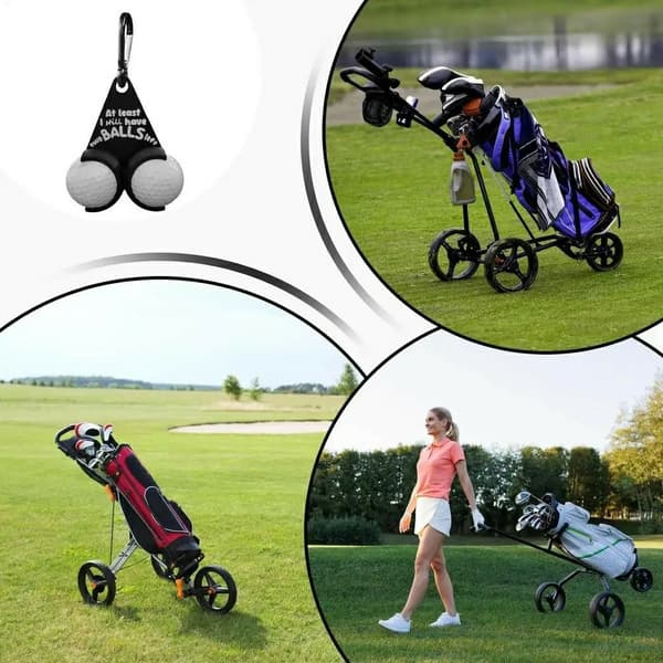 Golfballholder Funny Letters Doble golfballer Golfgave - Stil A