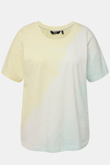 T-Shirt, Spray-Druck, Rundhals, Halbarm
