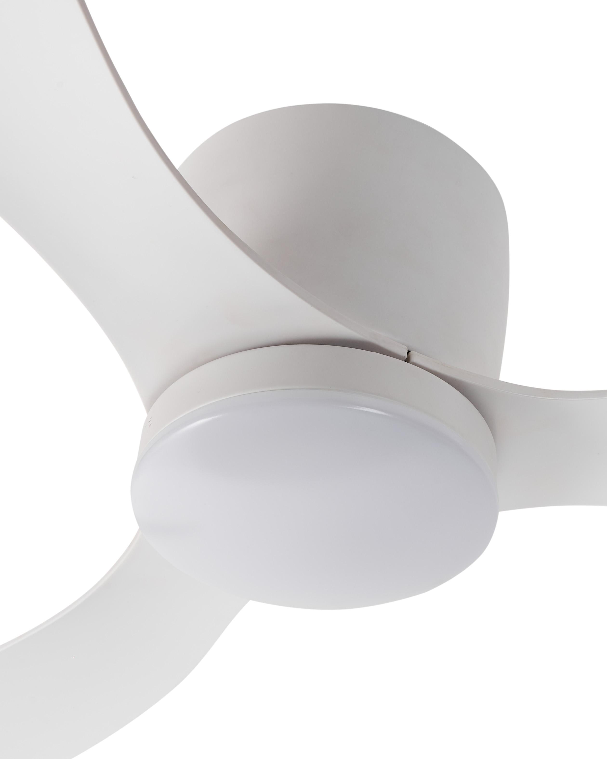 Plafondventilator met verlichting VEMBAR met afstandsbediening LED Wit