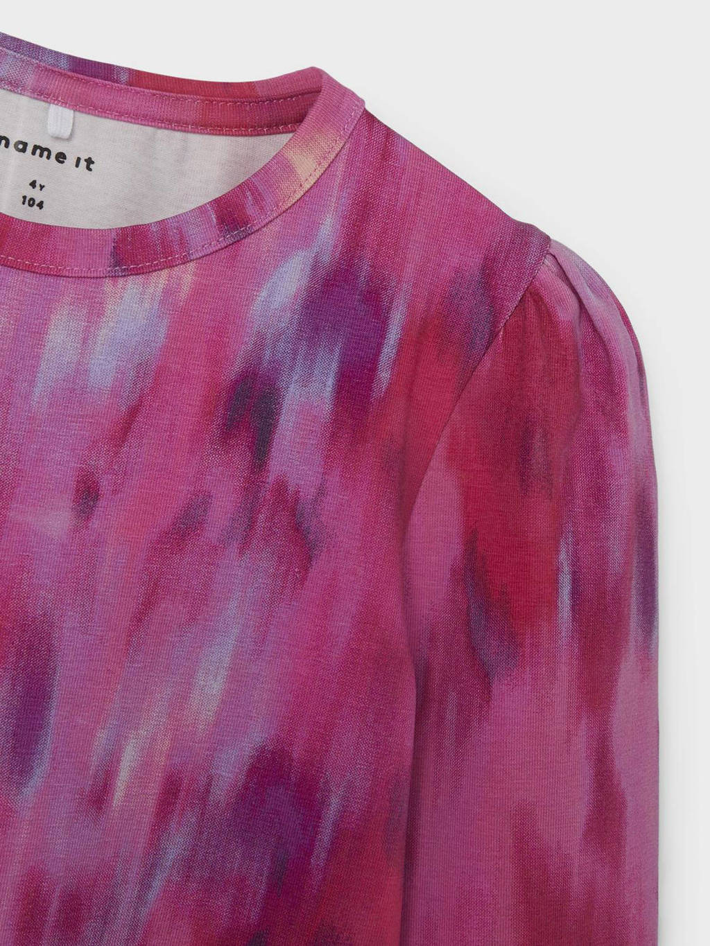 NAME IT longsleeve NMFLARIANA met all over print fuchsia/paars