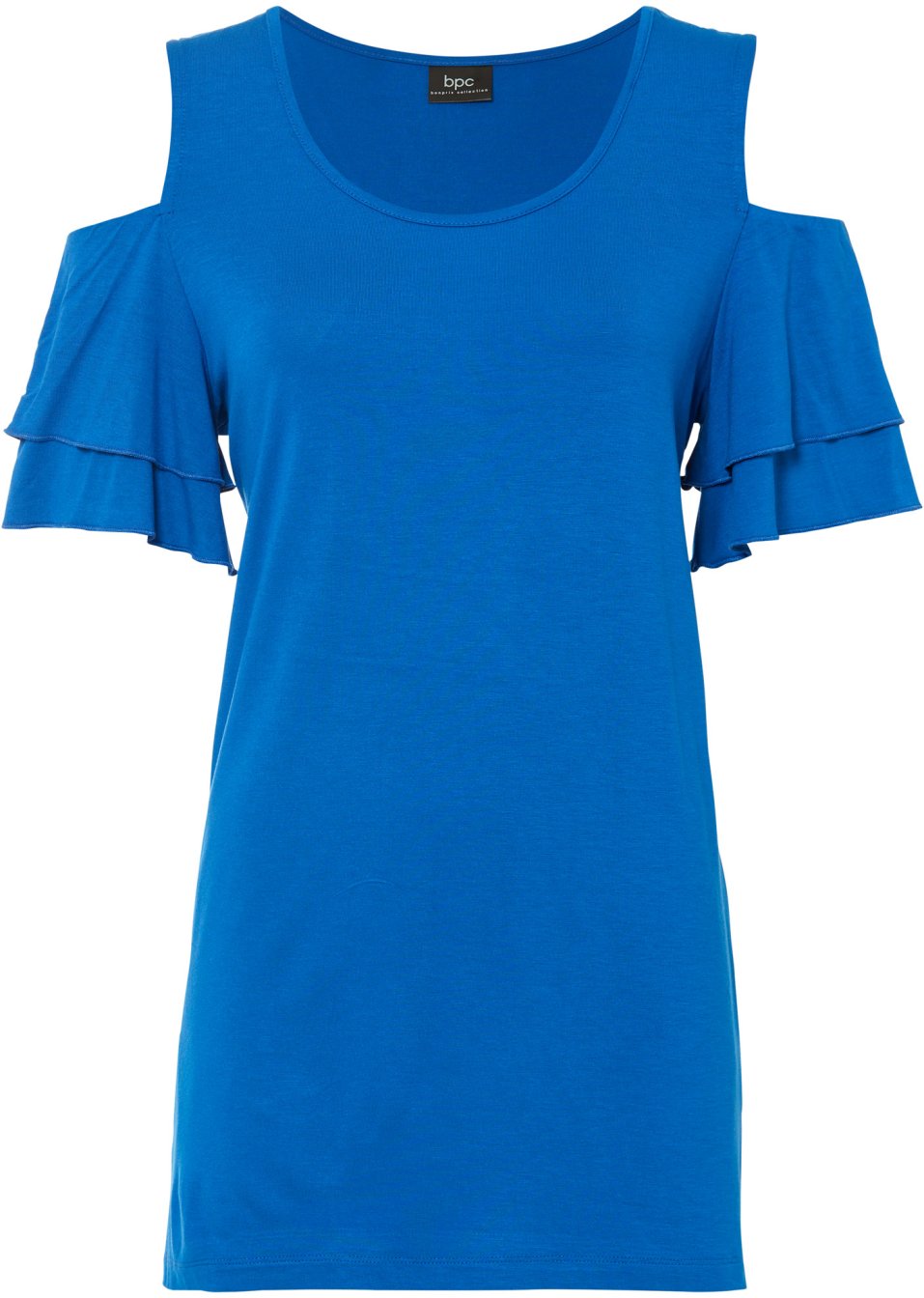 T-shirt à découpe avec manches papillon en viscose