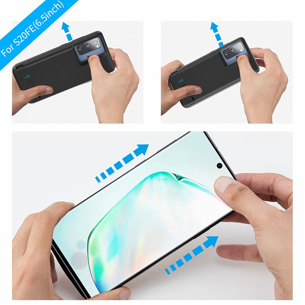 Samsung Galaxy S20 FE / S20 FE 5G Backpack Akku Case Schutzhülle (5000mAh) - Schwarz