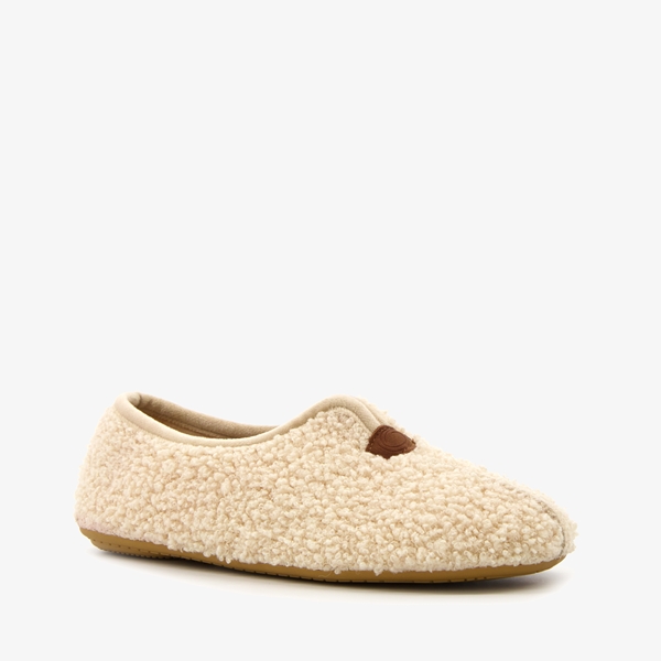 Thu!s dames teddy pantoffels beige