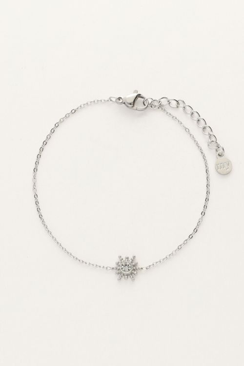 Minimalistische armband met zon & strass