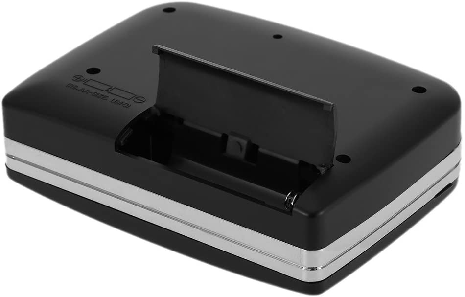 Standalone Kassetten MP3 Konverter Kassettenspieler mit USB Recorder und 3.5mm Kopfhörer Klinke (Batteriebetrieben) - Schwarz / Silber