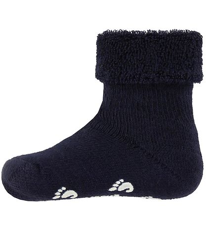 Fuzzies GåStrømper m. AntiskRød - Navy