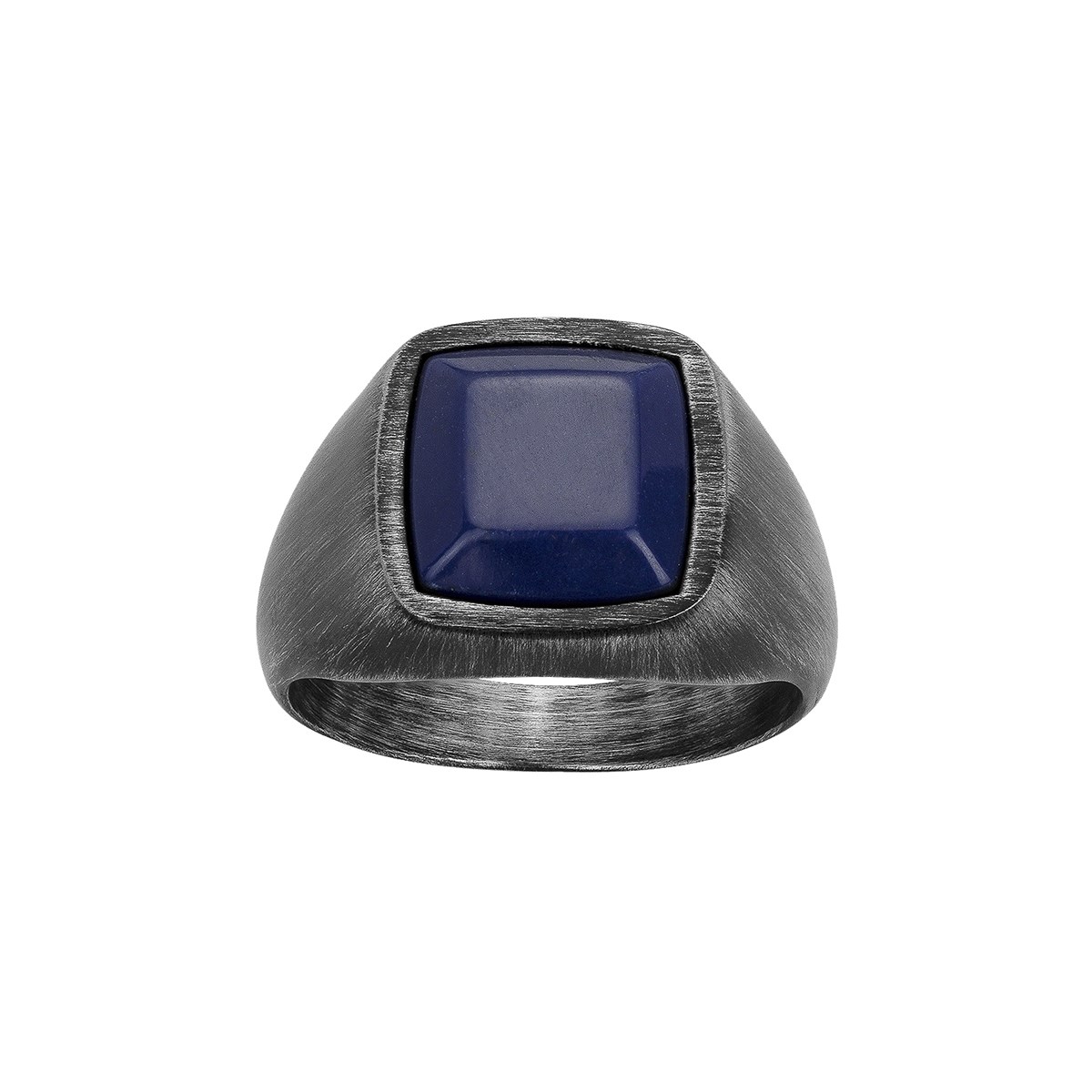 Chevalière Noah en Acier 316L avec lapis lazuli bleu saphir