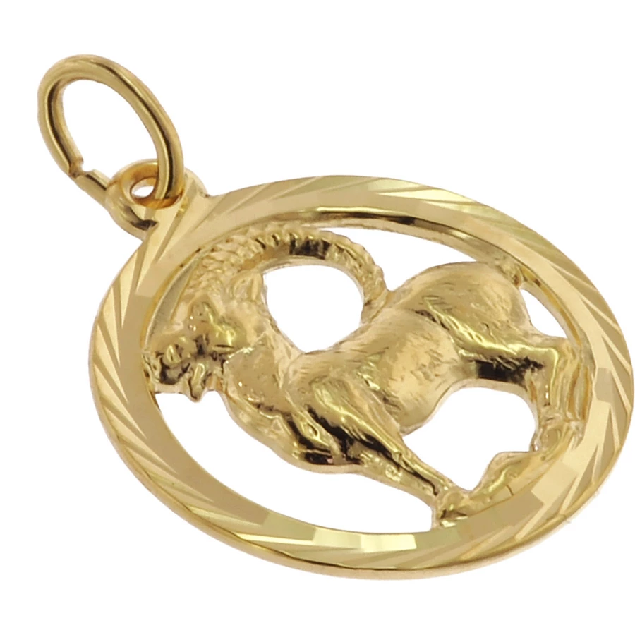 trendor Kinder Sternzeichen Steinbock 333 Gold + goldplattierte Kette gold