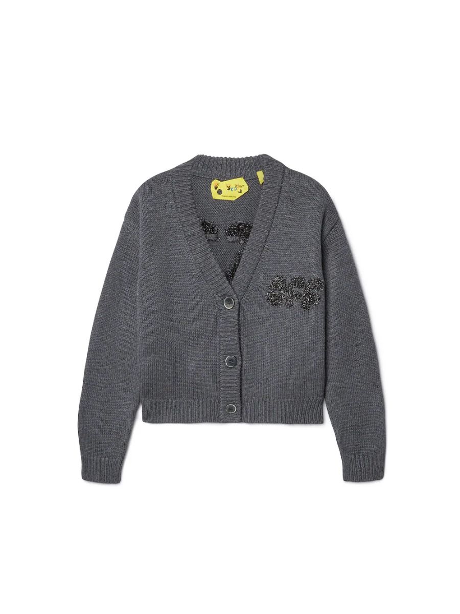 Off-White Arrow Chunky Knit Cardigan