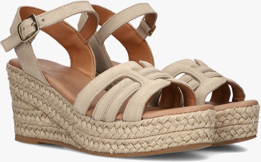 beige notre-v sandalen met hak as-14372