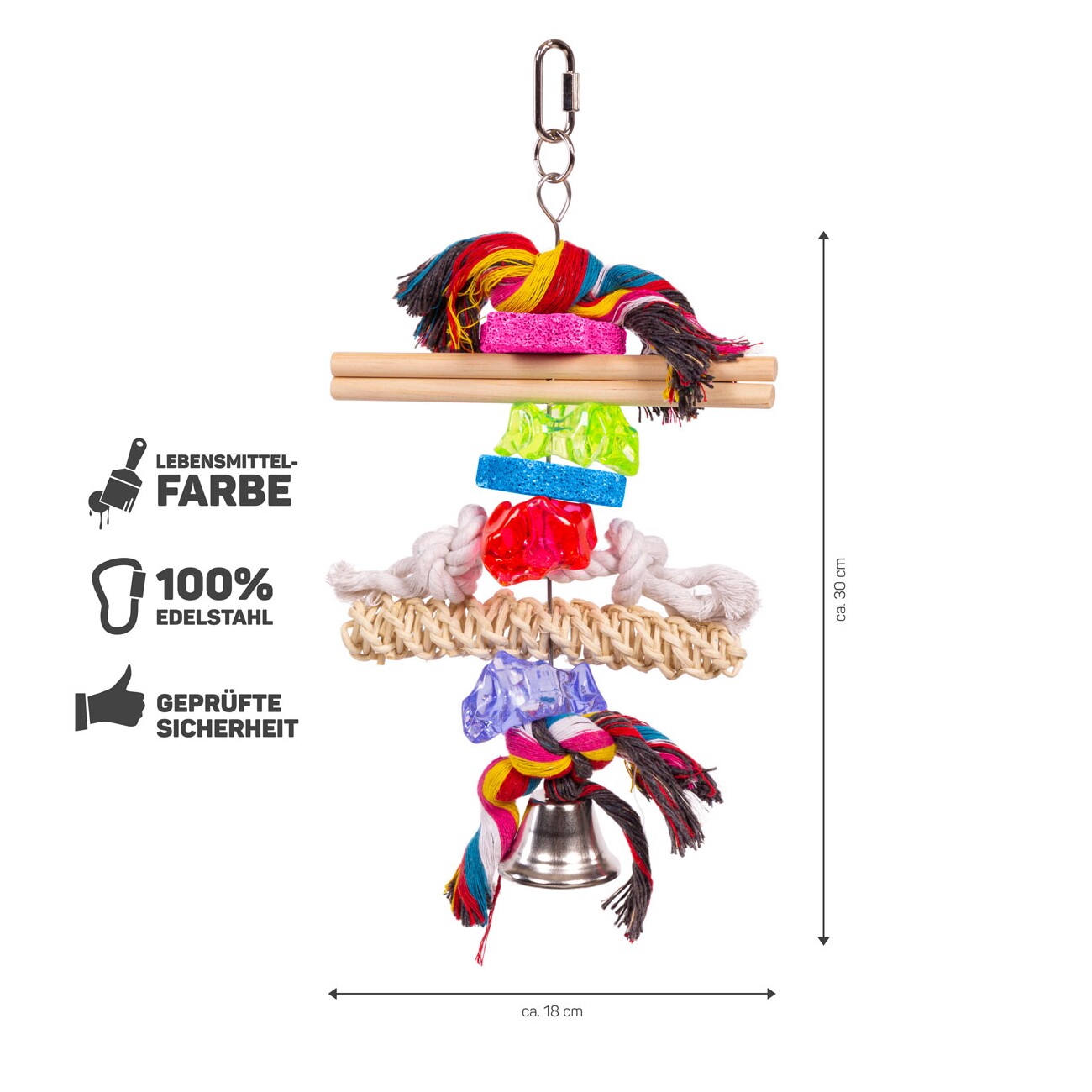 HappyBird Papageienspielzeug Stone & Bone