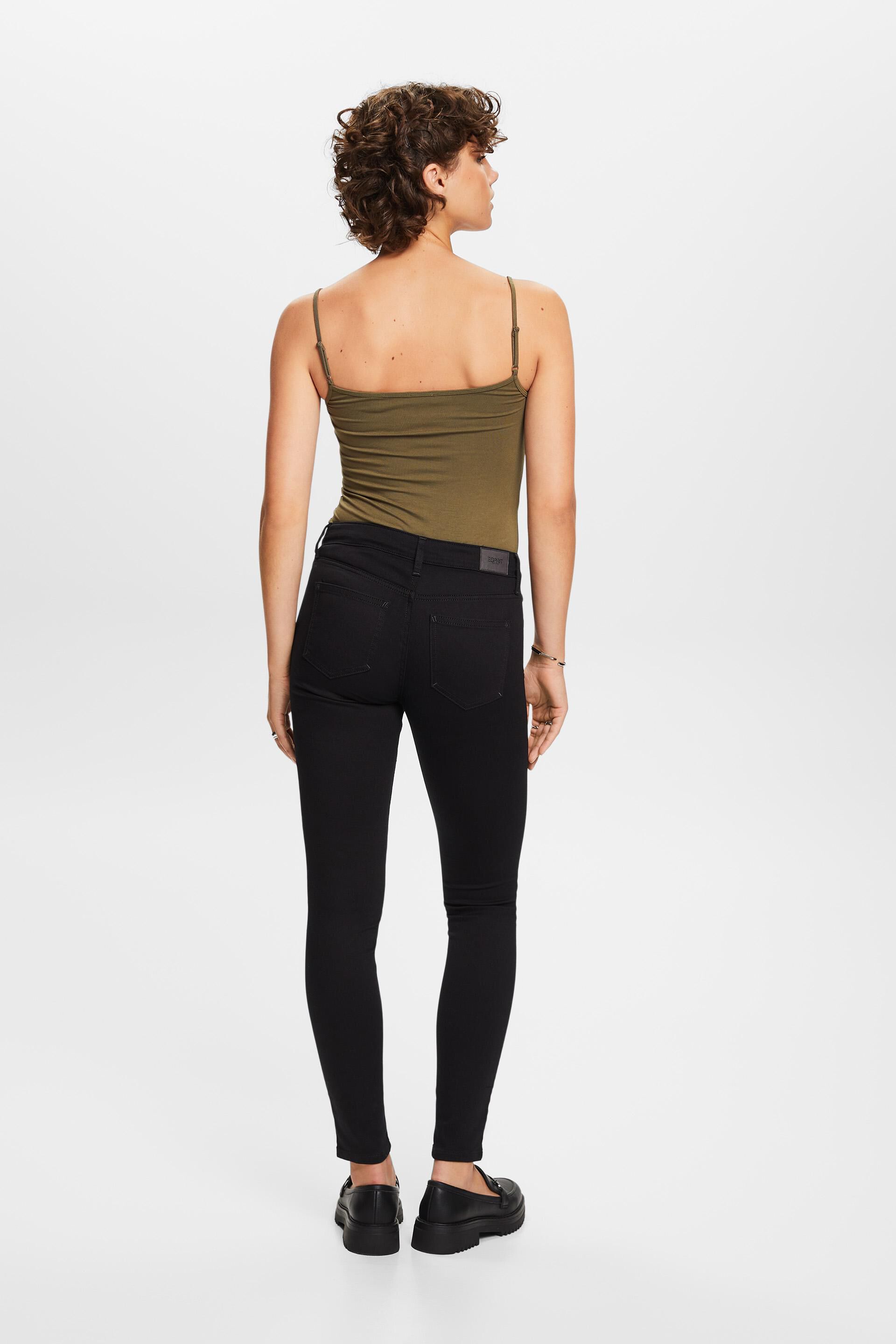 En matière recyclée : jean stretch de coupe Skinny Fit taille mi-haute