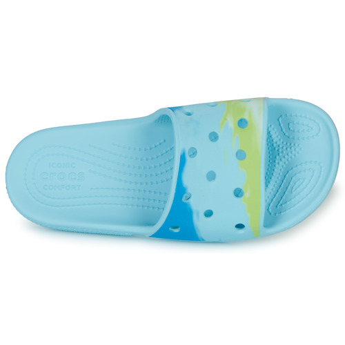 Crocs - CLASSIC CROCS OMBRE SLIDE - Bleu / Vert