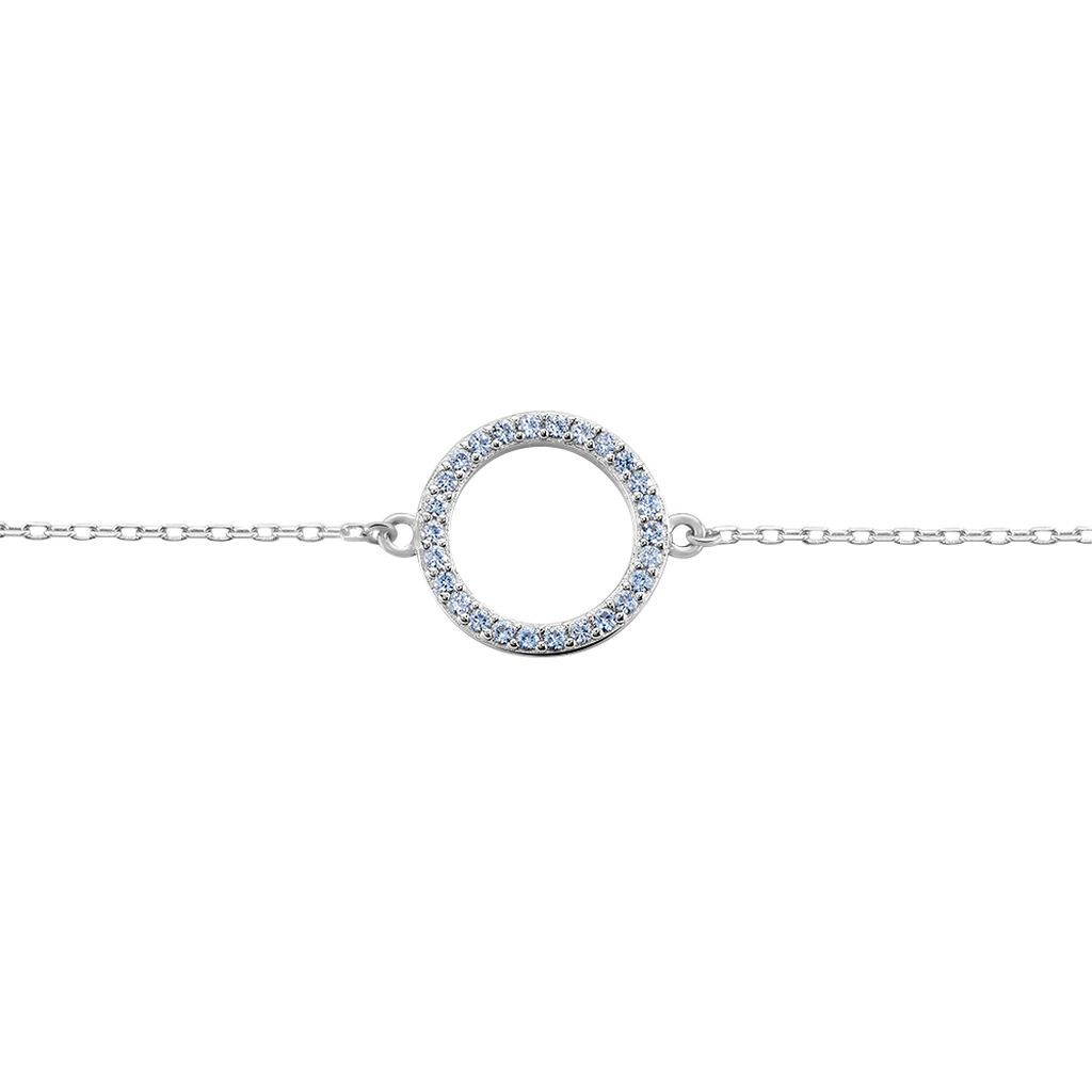 Bracelet Ambroisie Argent Blanc Oxyde De Zirconium