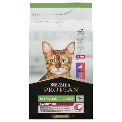 Pro Plan Katzenfutter Adult Sterilised Savoury Duo Ente & Leber