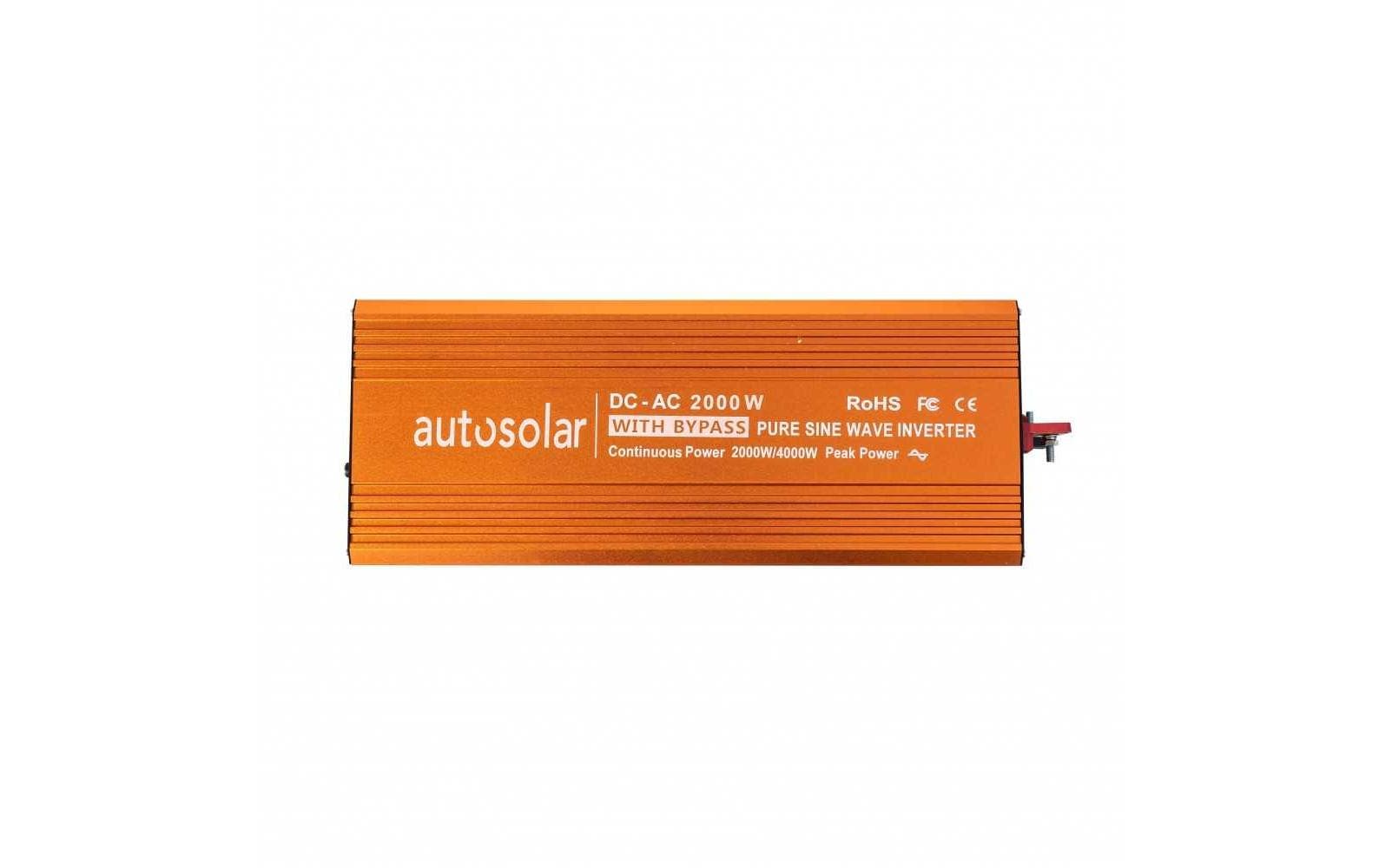 Wechselrichter mit bypass 24 V DC zu 230 V AC 2000 W<br>Wechselrichter mit Automatischer Umschaltung bei Ausfall