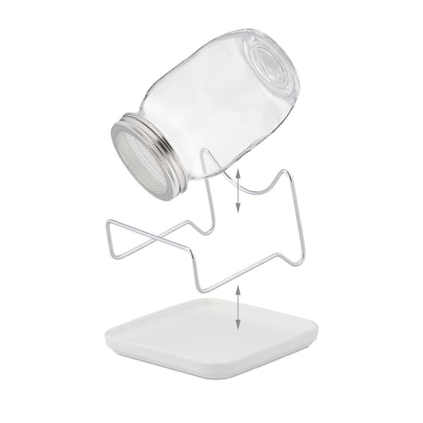 Sprayglass med ramme og skål