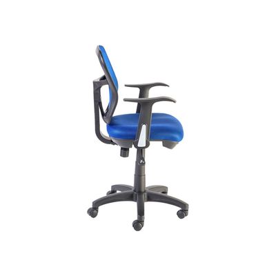 Fauteuil de bureau PHOENIX - accoudoirs fixes - Bleu