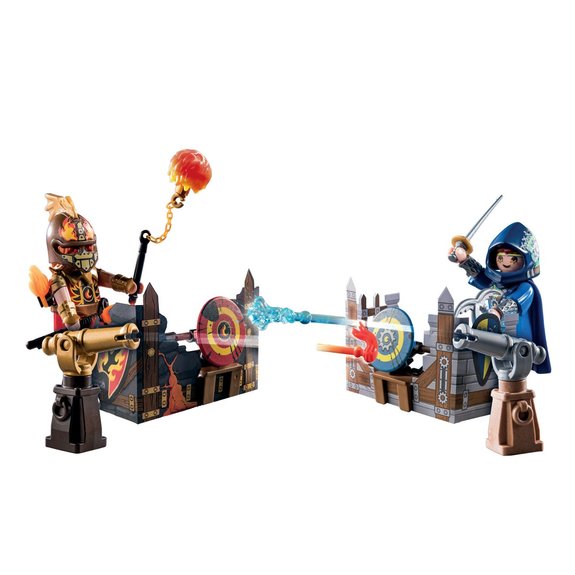 Duel Chevalier Novelmore et Burnham Raider Playmobil Novelmore 71212