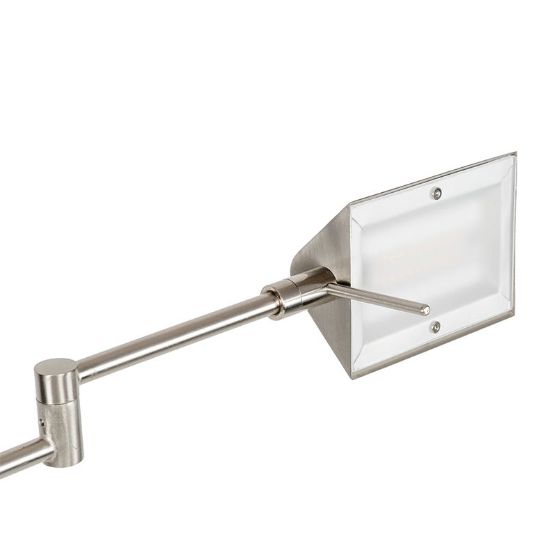 Design vloerlamp staal incl. LED met touch dimmer - Notia