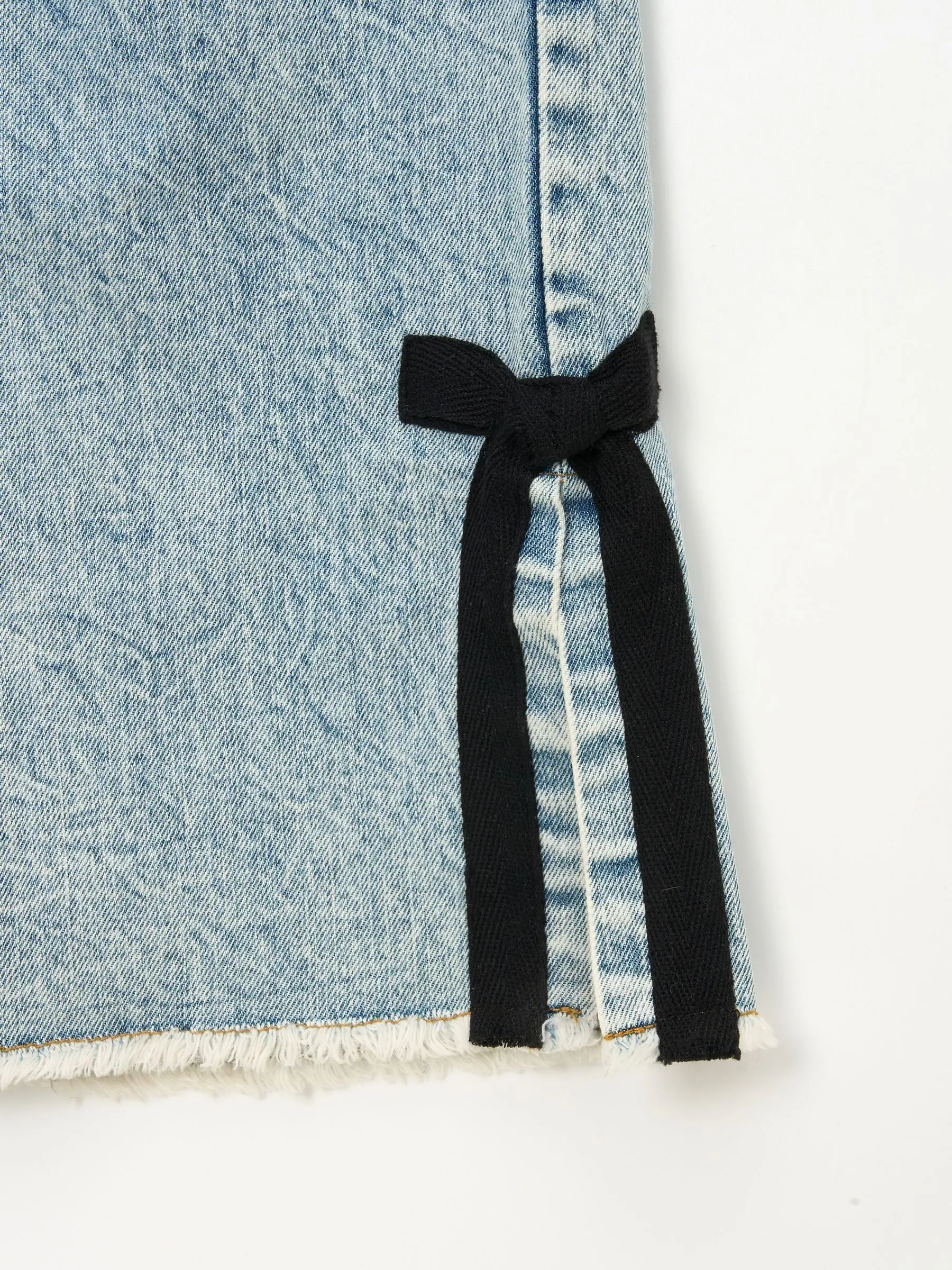 Angel & Rocket Lena Bow Detail Straight Leg Jeans