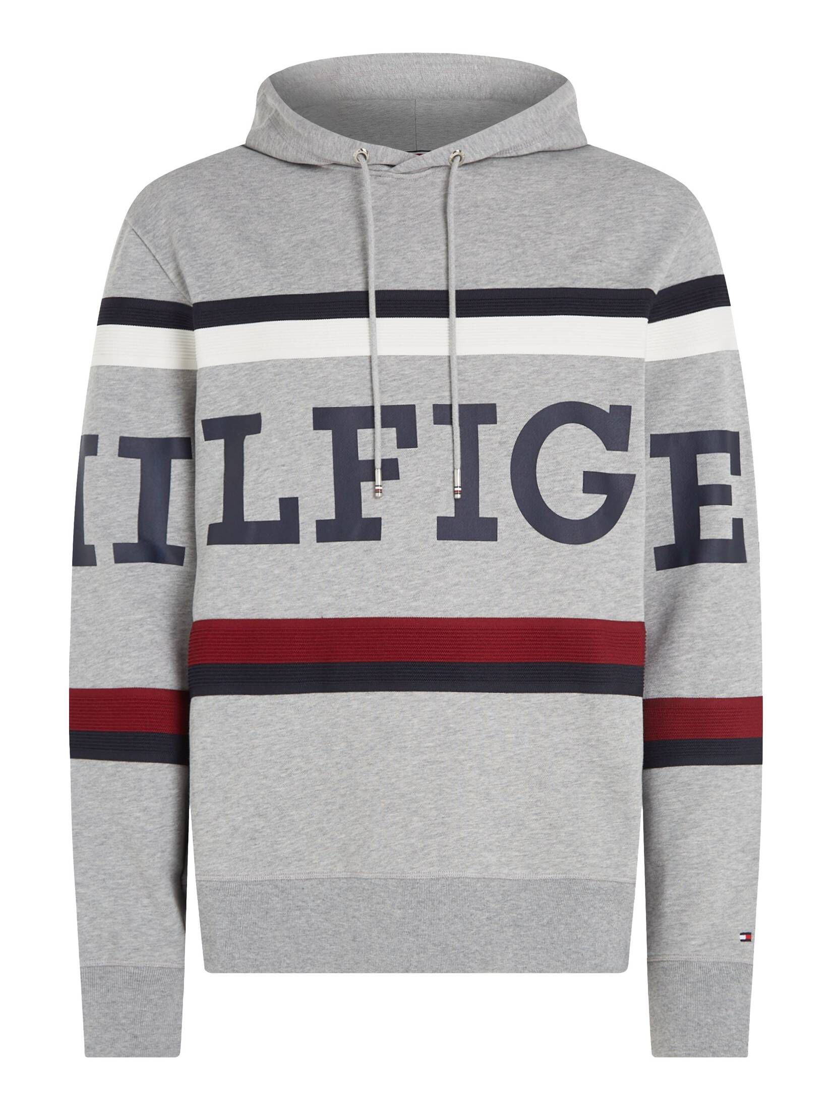 Tommy Hilfiger| Herren Hoodie GLOBAL STRIPE MONOTYPE