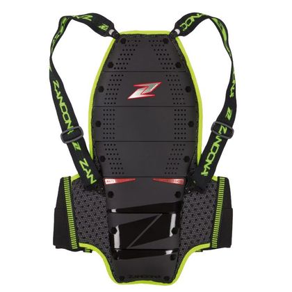 Dorsale à bretelles Zandona SPINE EVC X9 - HIGH VISIBILITY - Noir / Jaune