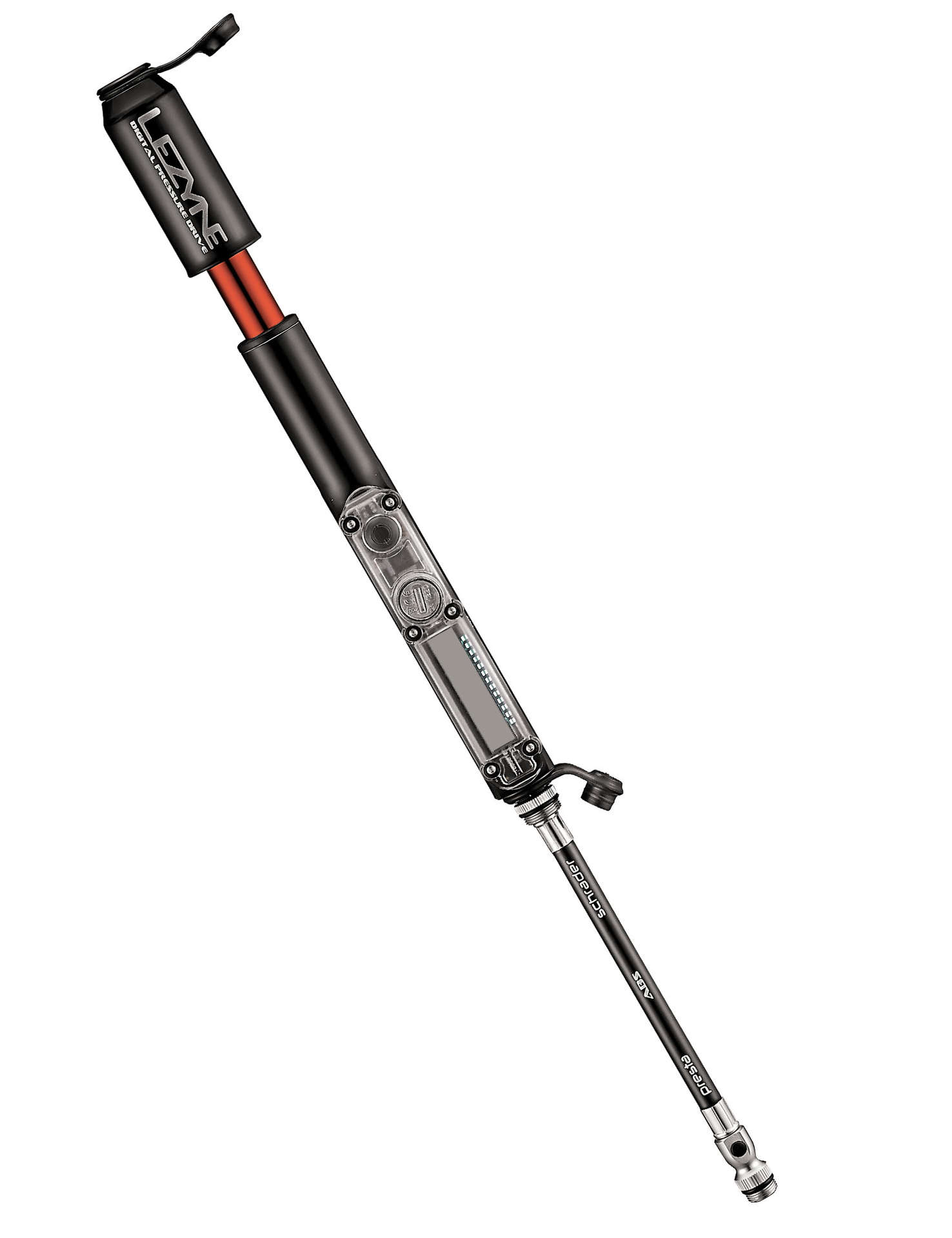 Lezyne Digital Pressure Drive Minipomp Zwart/Hi Gloss
