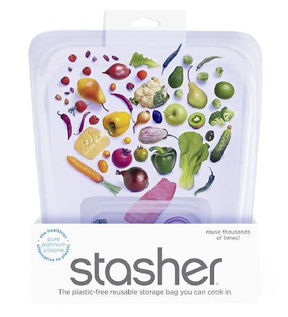 Stasher Aufbewahrungsbeutel - halbe Gallone - 1,92 L - Amethyst