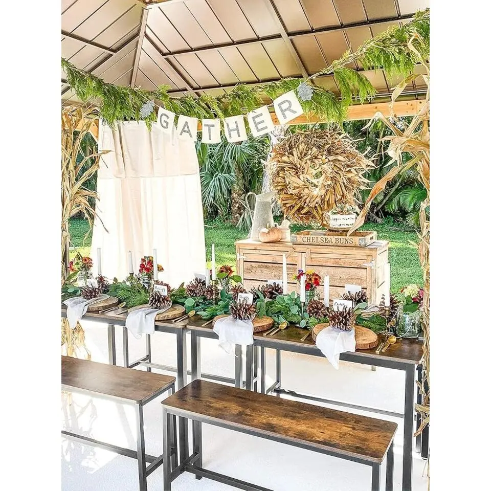 Parya Home Eettafel, keukentafel set, 110 x 70 x 75 cm