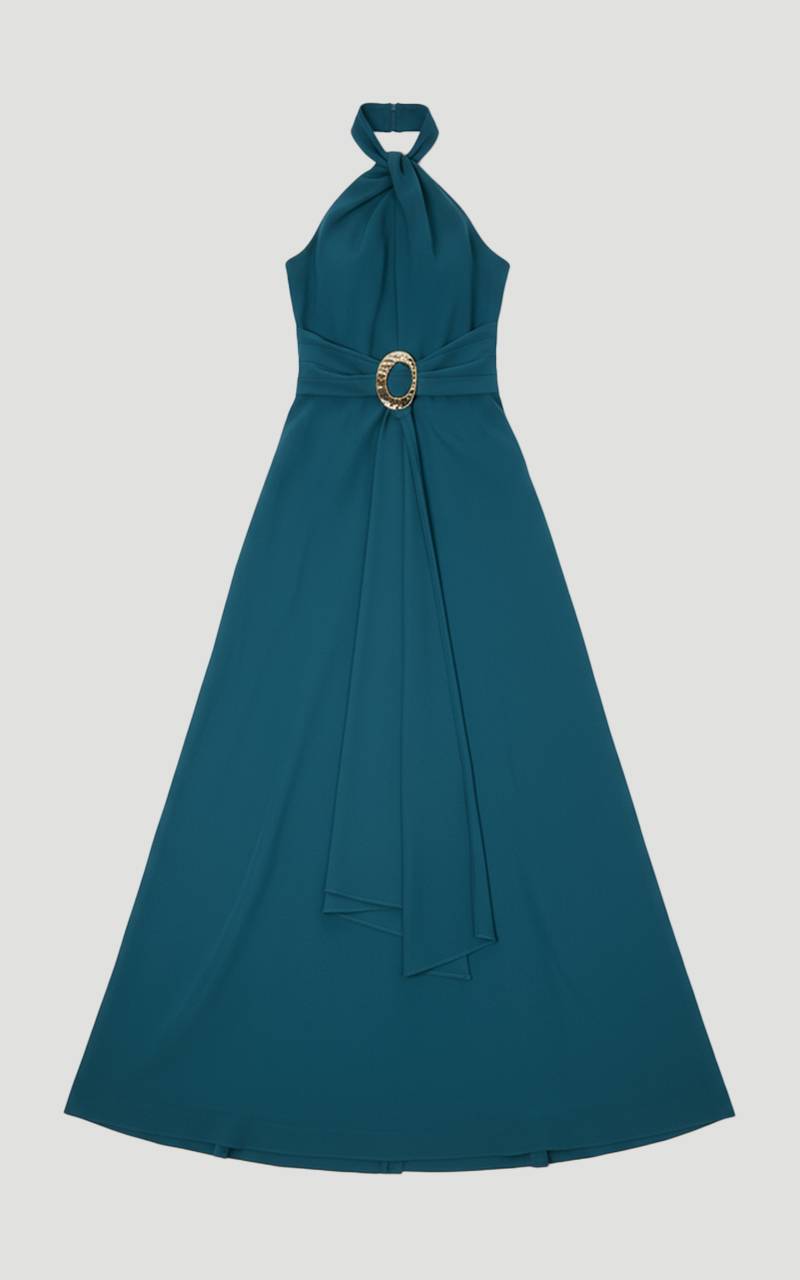 KarenMillen Combinaison Petite à Jambes Larges avec Détails de Finition Tailleur Souple