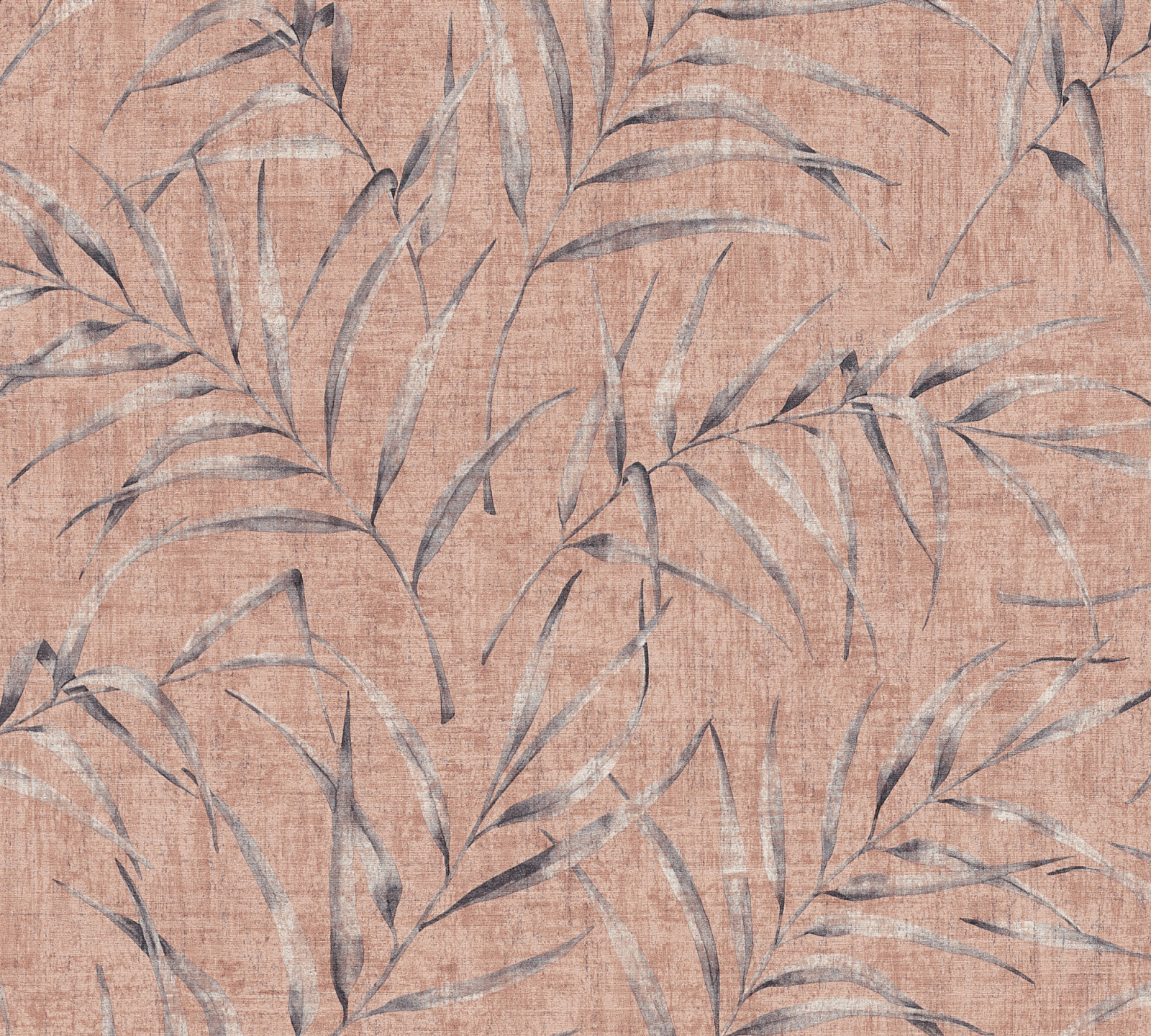Vliestapete GREENERY - rosa-orange - 10 Meter