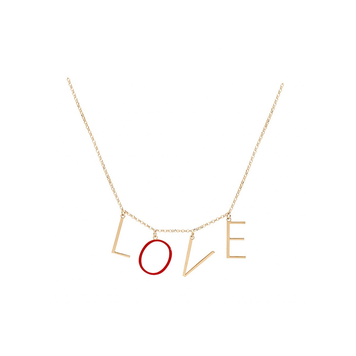 Collier LOVE - Plaqué or