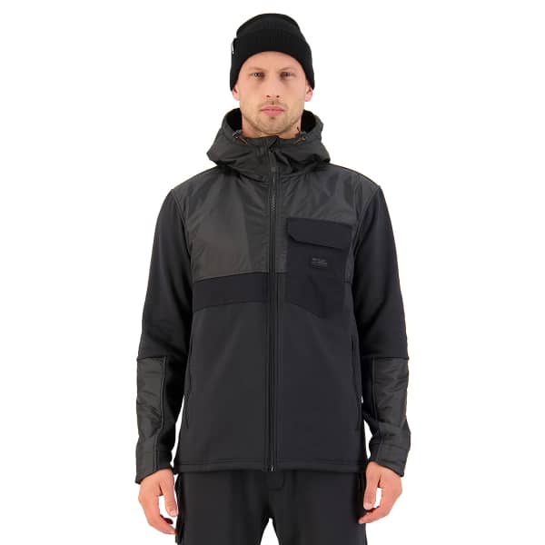 Veste polaire MONS ROYALE M DECADE MID HOODY BLACK