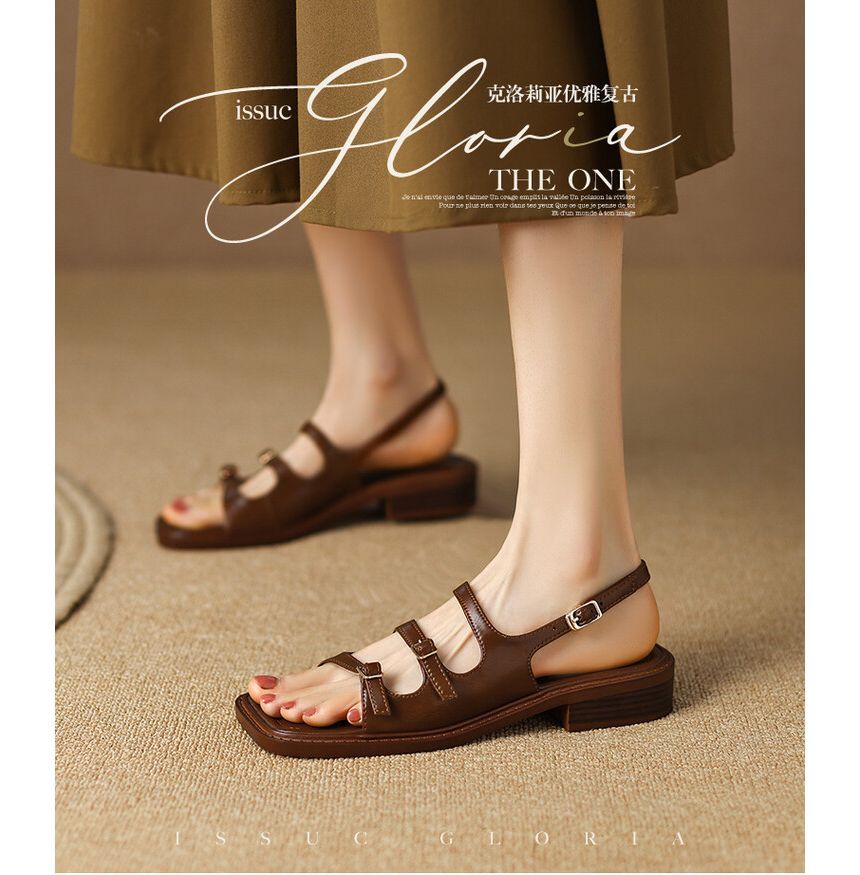 JY Shoes - Gladiatorsandalen met lage hak