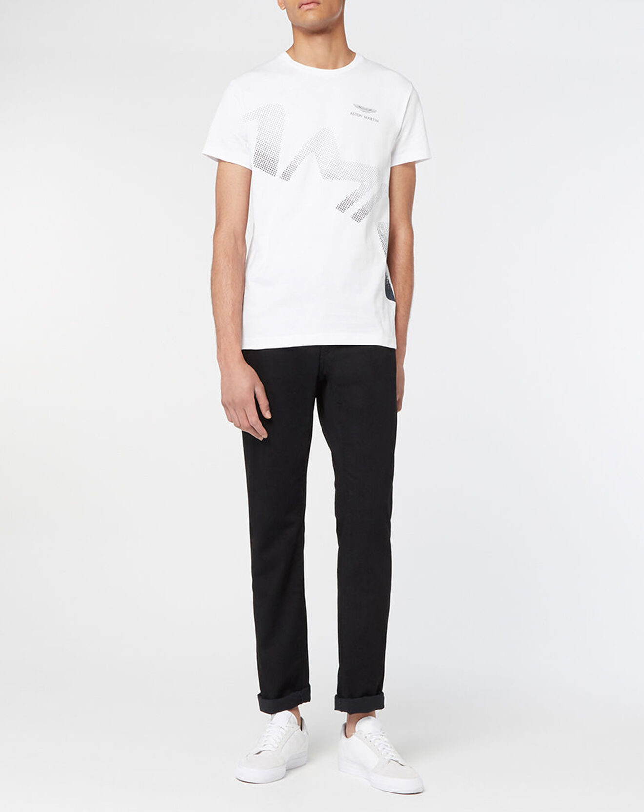 Hackett London T-Shirt Logo Aston Martin Racing blanc