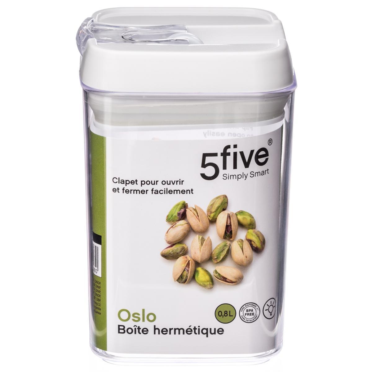BOCAL HERMETIQUE CARRE 0.8L OSLO