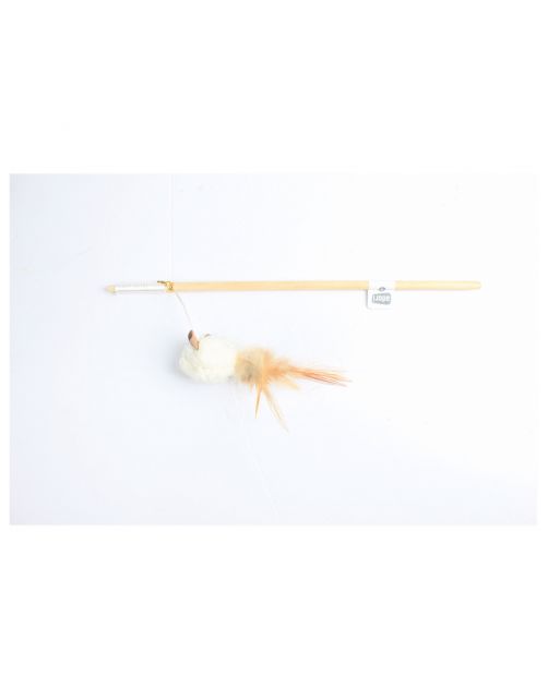 Adori Kattenhengel Lamswol Muis - Kattenspeelgoed - 40 cm Assorti