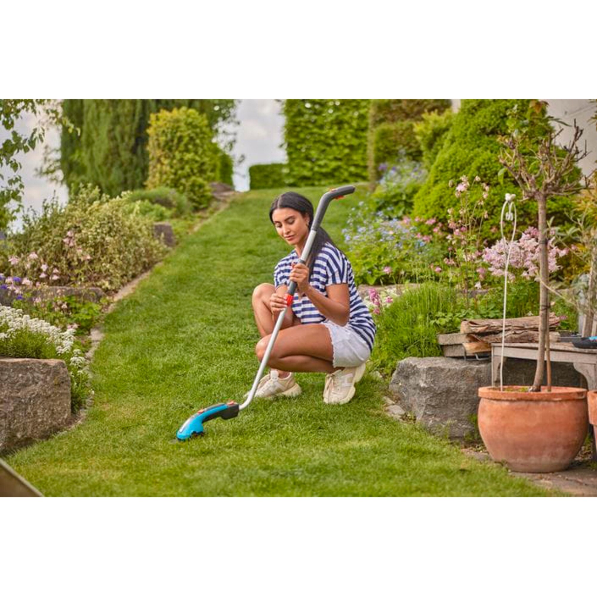 GARDENA Grasschere Akku-Grasschere ClassicCut Li Set, 3,6Volt