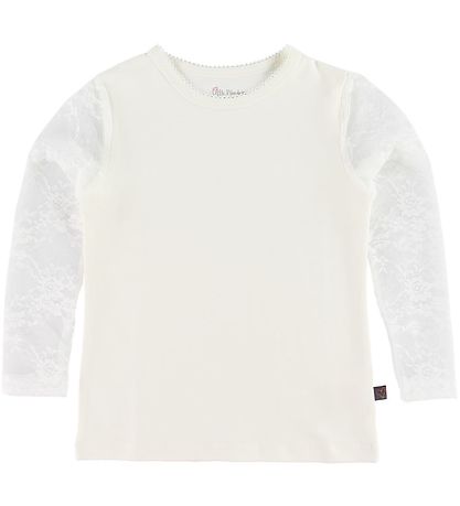 Little Wonders Bluse m. Blonde?rmer - Maja - Hvid
