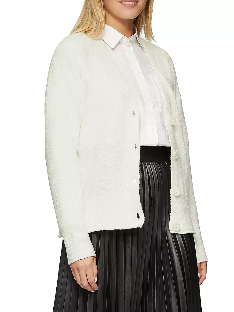 S.OLIVER Strickjacke weiss