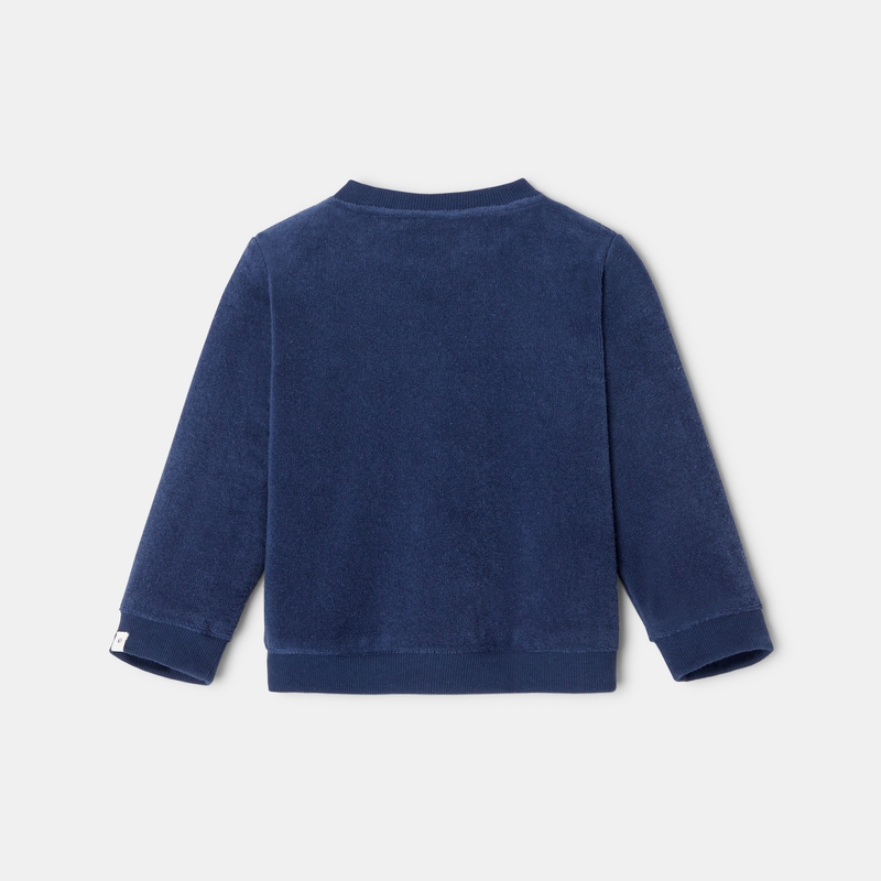 Sweat en coton bleu mixte Absorba