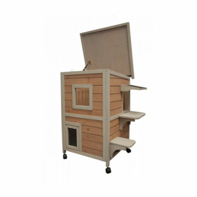 Niche en sapin Cat Home pour chat