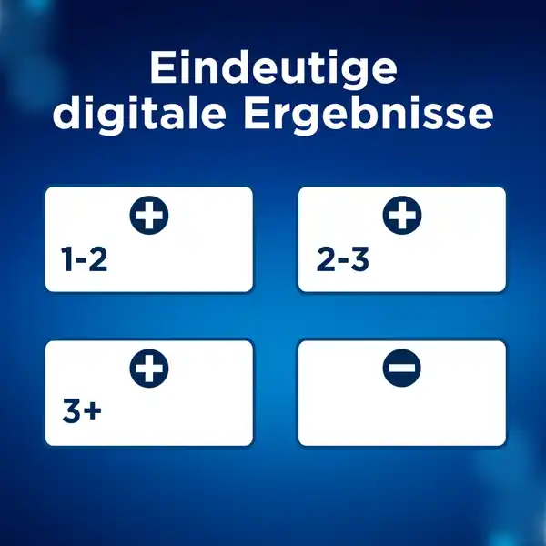 Schwangerschaftstest Anzeige der Wochen Digital
